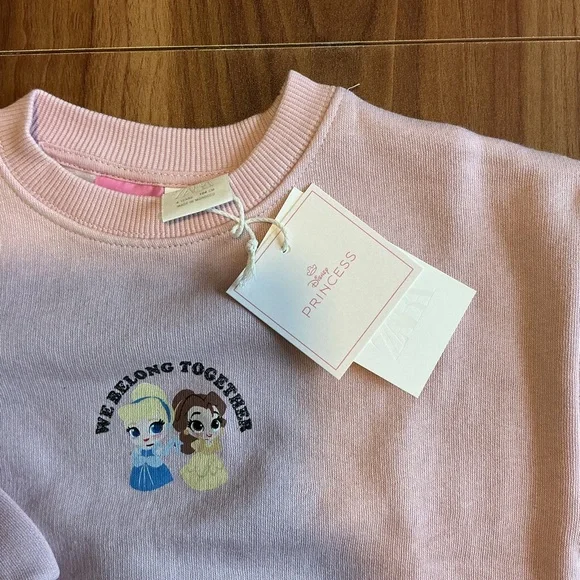 NWT Zara 4Y Disney Princess Crewneck - Picture 2 of 3